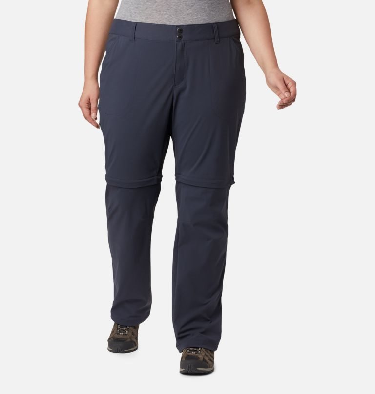 Pantaloni Columbia Saturday Trail II Convertible Dama Bleumarin | Plus Size VZ0MQ9S8Z